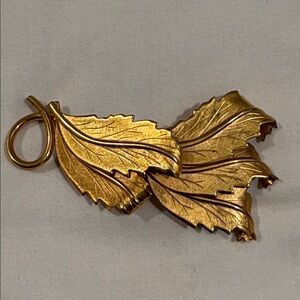Gold Leaf Brooch